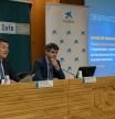 Felipe Pulido, director comercial de Empresas de CaixaBank en la Comunitat Valenciana y Alejandro Escribá, investigador del Ivie y director de la Cátedra de Empresa Familiar