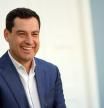 El candidato del PP a la Junta de Andalucía y actual presidente, Juanma Moreno Bonilla