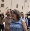 La hasta ahora vicepresidenta de la Generalitat valenciana y portavoz del Consell, Mónica Oltra, a su llegada a la reunión de la Ejecutiva de Compromís.