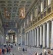 Interior de Santa Maria Maggiore en Roma. Veduta de Giovanni Pannini, c. 1750