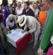 Recogida de firmas, el lunes en una concentración en el centro de Roma, para que Mario Draghi no dimita