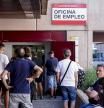 Cola en una oficina de Empleo en Madrid, a inicios de mes