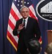 El titular de Justicia, Merrick Garland, en su comparecencia para informar sobre el registro de la mansión de Trump en Florida