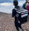 El repartidor que ha subido a la cima del monte Fuji para entregar una pizza a su cliente