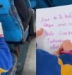 La carta de desamor escrita por una niña en un autobús que está enamorando a las redes
