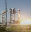 Imagen del lanzamiento del cohete de Blue Origin