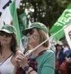 Manifestación en favor de la subida salarial y los servicios públicos celebrada el pasado 24 de septiembre