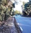 Tramo de la carretera entre Valldoreix y La Floresta donde se construirá un vial para bicis y peatones