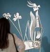 A visitor looks at Spanish artist Pablo Picasso#{emoji}146;s sculpture «Woman at the Garden » , part of the 