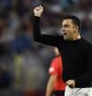 Barcelona's Spanish coach Xavi reacts during the UEFA Champions League 1st round, group C, football match between FC Barcelona and Inter Milan at the Camp Nou stadium in Barcelona on October 12, 2022. (Photo by Pau BARRENA / AFP)