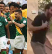 Patadas voladoras y una puerta arrancada: la loca celebración viral de los aficionados de Arabia Saudí