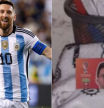 Le regalan un cotizado cromo de Messi y se hace viral por cómo lo cuida antes de los partidos