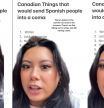 Esta 'tiktoker' viral vuelve a la carga explicando las costumbres canadienses que impactarían a un español