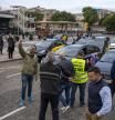 Acompañamiento con el líder de los taxistas de ELITE TAXI con motivo de la entrada en vigor de la ley que prohíbe a los coches vtc ( bolt, cabify, uber... ) funcionar como taxis, pero que a pesar de ello continúan haciéndolo.