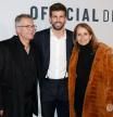 Soccerplayer Gerard Pique with parents Joan Pique and Montserrat Bernabeu at photocall for Davis Cup Official Dinner 2019 in Madrid on Saturday, 16 November 2019