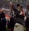 ASAP Rocky emocionado en la actuación de Rihanna en la Super Bowl 2023