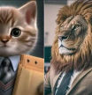 Una IA retrata la jungla de las empresas: el jefe león, el becario gatito o el vendedor zorro