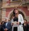 Laura Borràs comparece tras la sentencia del TSJC en el exterior del Parlament de Catalunya