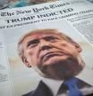 Portada de ‘The New York Times’ del viernes, el día siguiente de la imputación de Trump, “el primer presidente que afronta cargos penales”