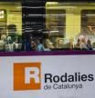 Imagen de un tren de Rodalies en la estación de Sants