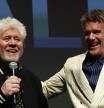Almodóvar e Ethan Hawke durante el coloquio con el público tras la proyección del corto en el Festival de Cannes