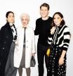Tamara Falcó, con Wes Gordon, Carolina Herrera y Adriana Carolina Herrera, e nNueva York.