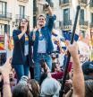 20 - 10 - 2019 / Barcelona / Acto de Ciudadanos en Pl Sant Jaume / Albert Rivera, Inés Arrimadas y Lorena Roldan / Foto: Llibert Teixido