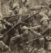 Soldados españoles durante la Guerra de Cuba armados con Maüsers y preparados para una emboscada en diciembre de 1895