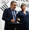 El nuevo conseller de Educación, José Antonio Rovira, durante el traspaso de poderes.