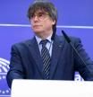 El expresident catalán Carles Puigdemont en una rueda de prensa en el Parlamento Europeo
