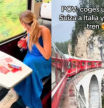 Una española muestra las espectaculares vistas de este tren que va de Suiza a Italia: “Imágenes de cuento”
