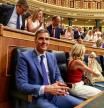El presidente del Gobierno, Pedro Sánchez, este jueves en el Congreso de los Diputados