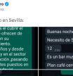 La surrealista e indignante oferta de trabajo en un bar de Sevilla: “No sé hija, no me he puesto a contar las horas”