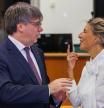 Carles Puigdemont y Yolanda Díaz en Bruselas