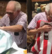 La emocionante reacción de un abuelo al recibir una camiseta del Atlético de Madrid por su 90 cumpleaños