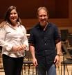 Alisa Weilerstein y Ludovic Morlot en el escenario de L’Auditori