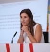 La portavoz del Consell, Ruth Merino, en la rueda de prensa del viernes.