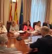 La reunión entre la rama económica del Consell y la dirección de Ascer, ayer en Castelló de la Plana