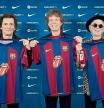 The Rolling Stones con la camiseta del Barcelona para el clásico