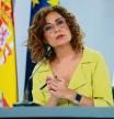 La ministra de Hacienda en funciones, María Jesús Montero y la ministra en funciones de Política Territorial y Portavoz del Gobierno, Isabel Rodríguez comparecen rueda de prensa tras la reunión del Consejo de Ministros este martes en el complejo del Palacio de la Moncloa, en Madrid. Foto Emilia Gutierrez 03/10/2023