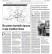 Noticia publicada en 2003 sobre las redes europeas que reconocía la Comisión Europea sin el corredor mediterráneo por decisión del PP españól