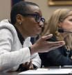 Harvard President Claudine Gay, left, speaks as University of Pennsylvania President Liz Magill listens, during a hearing of the House Committee on Education on Capitol Hill, Tuesday, Dec. 5, 2023 in Washington. (AP Photo/Mark Schiefelbein)