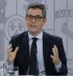 El ministro de la Presidencia, Justicia y Relaciones con las Cortes, Félix Bolaños, durante la rueda de prensa posterior a la reunión del Consejo de Ministros