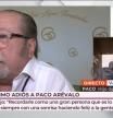 El hijo de Arévalo habla sobre su padre en la puerta del tanatorio