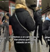 Pillado en pleno robo un carterista en el metro de Barcelona: “¡Ladrón, no vuelvas!”