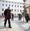 BARCELONA- PAUL AUSTER EN EL PATIO DEL CCCB- FOTO ANA JIMENEZ