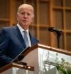 El presidente Biden, este domingo en una intervención en una iglesia de Carolina del Sur
