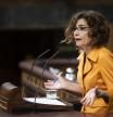 La vicepresidenta primera del govern espanyol, María Jesús Montero, al ple del Congrés