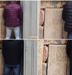 Fotos de hombres meando el sábado en la fachada de la Iglesia de Santos Juanes en València