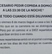 Escribe una carta a sus vecinos para que no pidan comida a domicilio cuando llueve y genera un gran debate